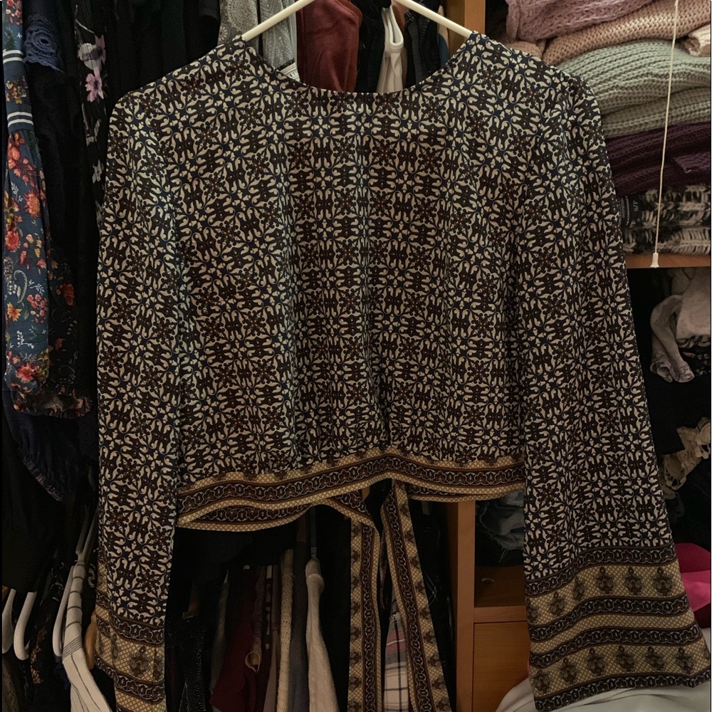 Boho long sleeve top